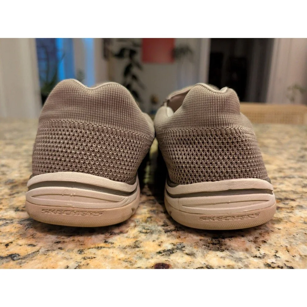 Skechers 65086 Expected Gomel Slip On Shoes Men's 11 Taupe Gray Relaxed Fit